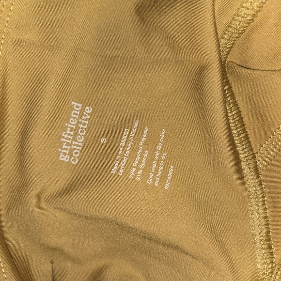 Girlfriend Collective High Waist Leggings Size S Mustard Color - Picture 4 of 4